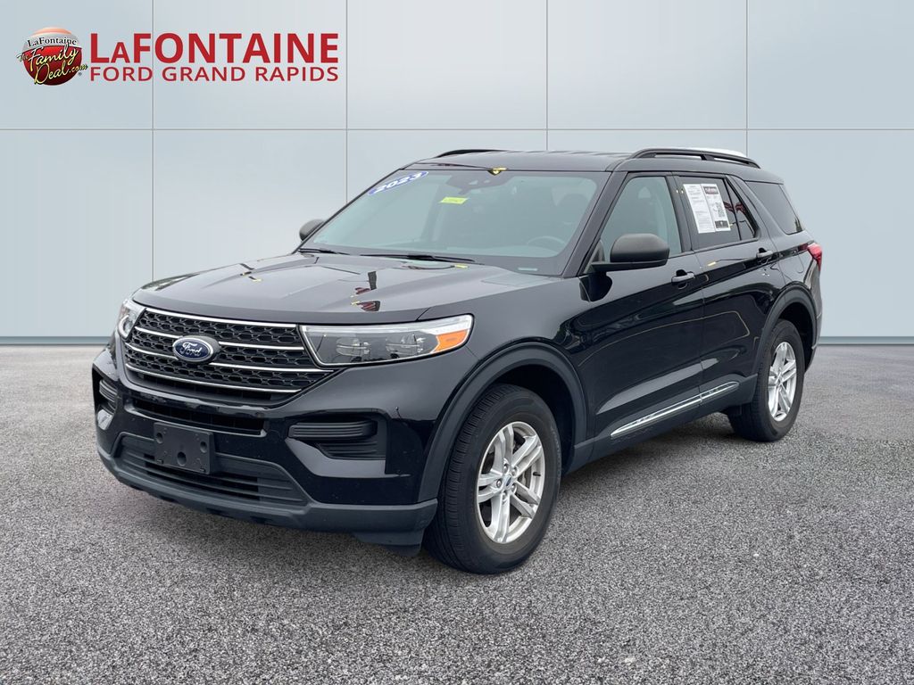 Black Metallic 2023 Ford Explorer SUV / Crossover All-Wheel Drive Automatic