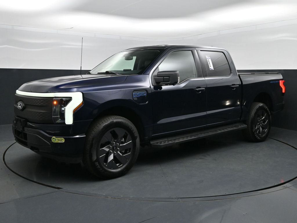Blue Metallic 2025 Ford F-150 Lightning Pickup Truck All-Wheel Drive Automatic