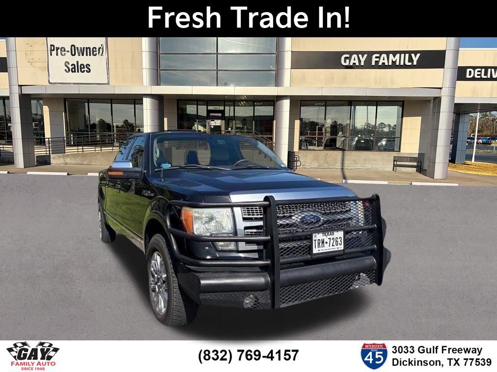 Black 2010 Ford F-150 Lariat SuperCrew Pickup Truck 4X2 6-Speed Automatic