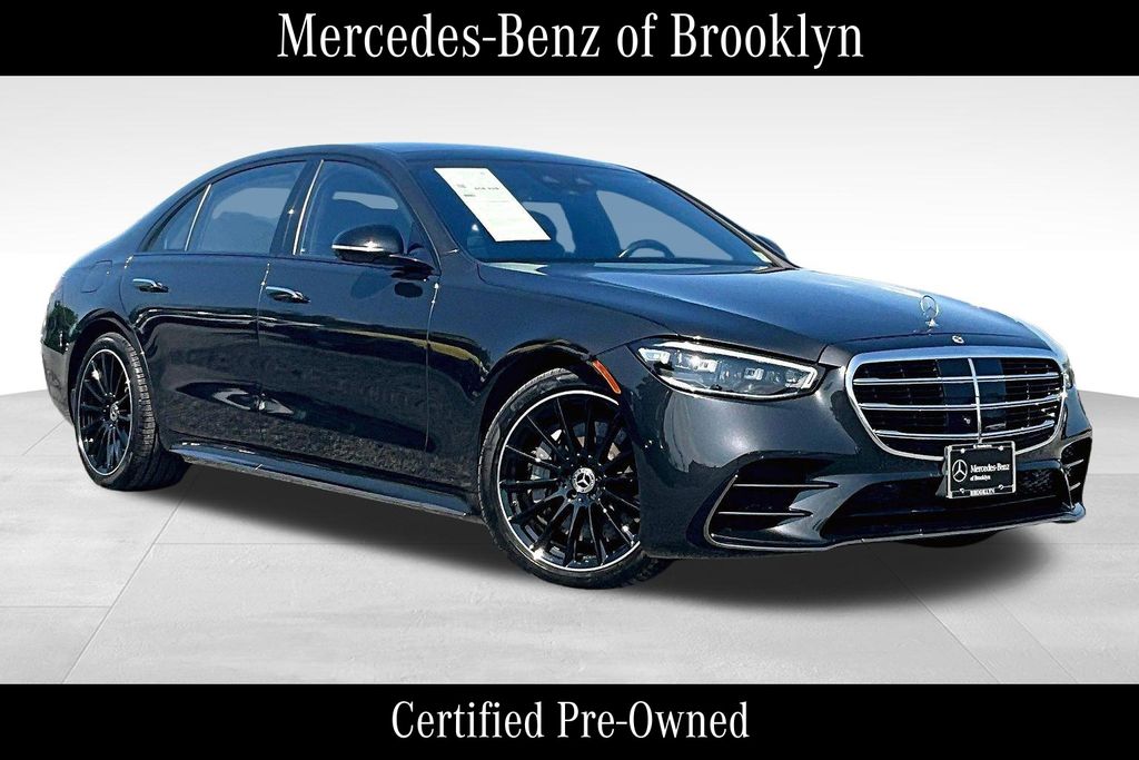 Graphite Gray Metallic 2023 Mercedes-Benz S-Class Sedan All-Wheel Drive 9-Speed Automatic