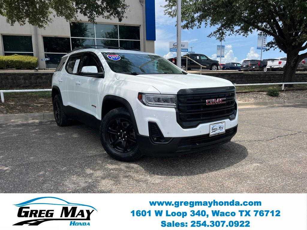 Summit White 2021 GMC Acadia SUV / Crossover Four-Wheel Drive 9-Speed Automatic