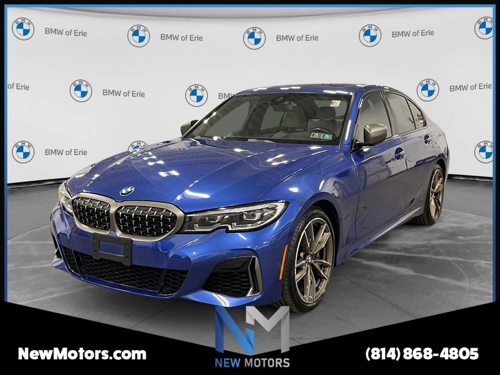 Blue Metallic 2021 BMW 3 Series Sedan All-Wheel Drive 8-Speed Automatic