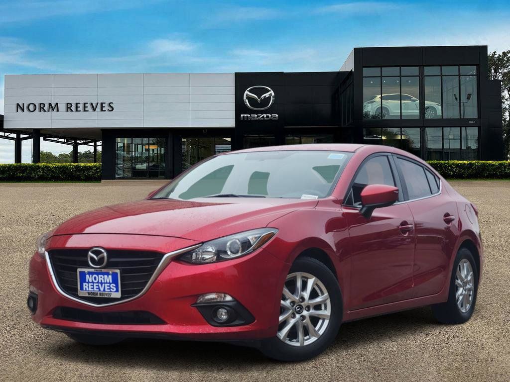 Soul Red Metallic 2015 Mazda MAZDA3 i Touring Sedan Front-Wheel Drive 6-Speed Automatic
