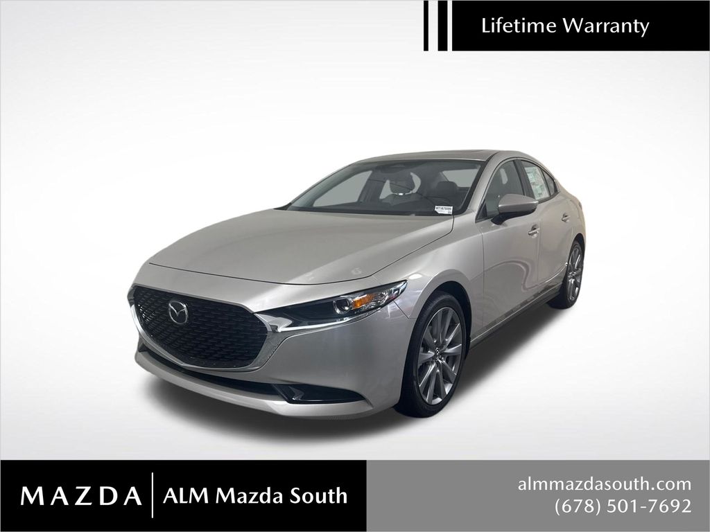Gray (Platinum Quartz Metallic) 2026 Mazda MAZDA3 Sedan Front-Wheel Drive 6-Speed Automatic