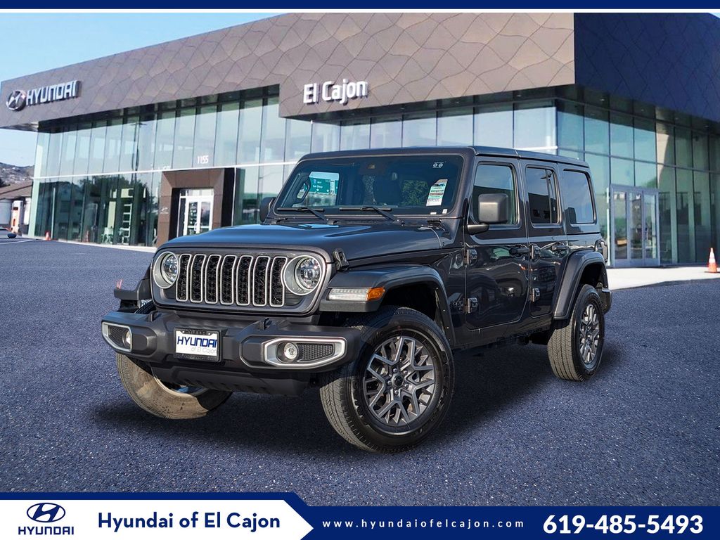 Gray (Granite Crystal Metallic Clearcoat) 2025 Jeep Wrangler Sahara 4-Door 4WD SUV / Crossover Four-Wheel Drive 8-Speed Automatic