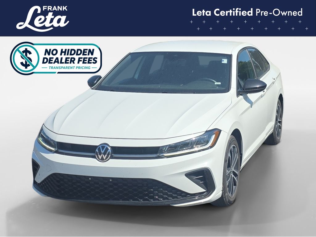 Pure White 2025 Volkswagen Jetta Sedan Front-Wheel Drive 8-Speed Automatic