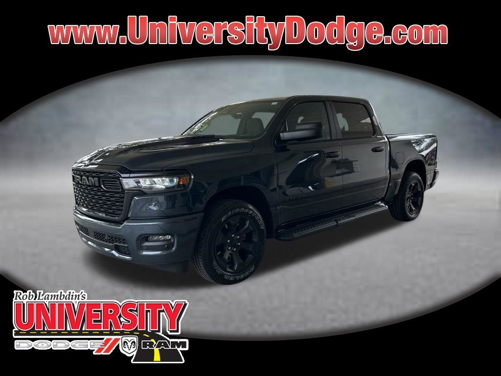 Forged Blue Metallic 2025 RAM 1500 Tradesman Crew Cab 4WD Pickup Truck Four-Wheel Drive 8-Speed Automatic