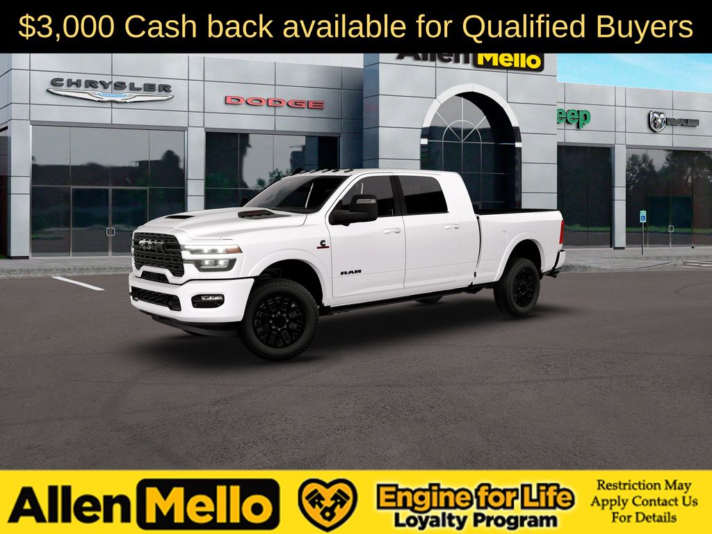 Bright White Clearcoat 2026 RAM 2500 Pickup Truck Four-Wheel Drive 8-Speed Automatic