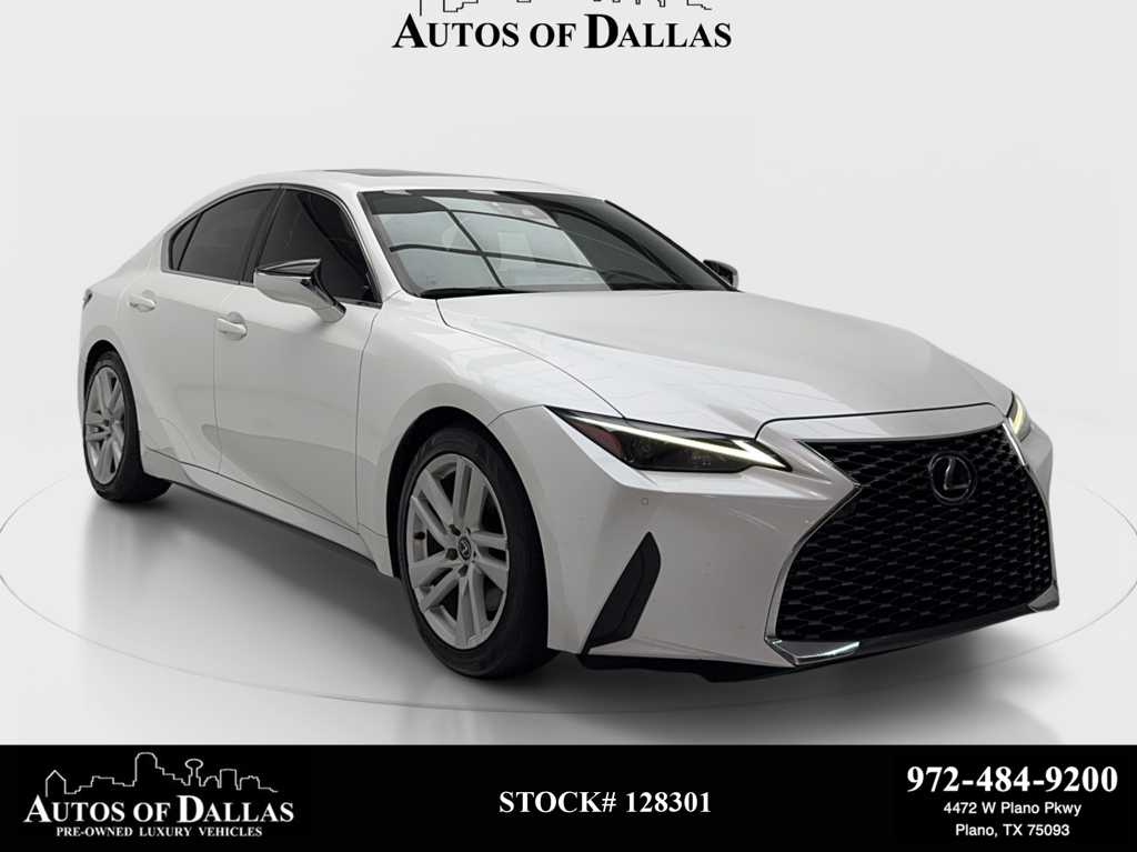 White Pearl 2023 Lexus IS Sedan Rear-Wheel Drive 8-Speed Automatic