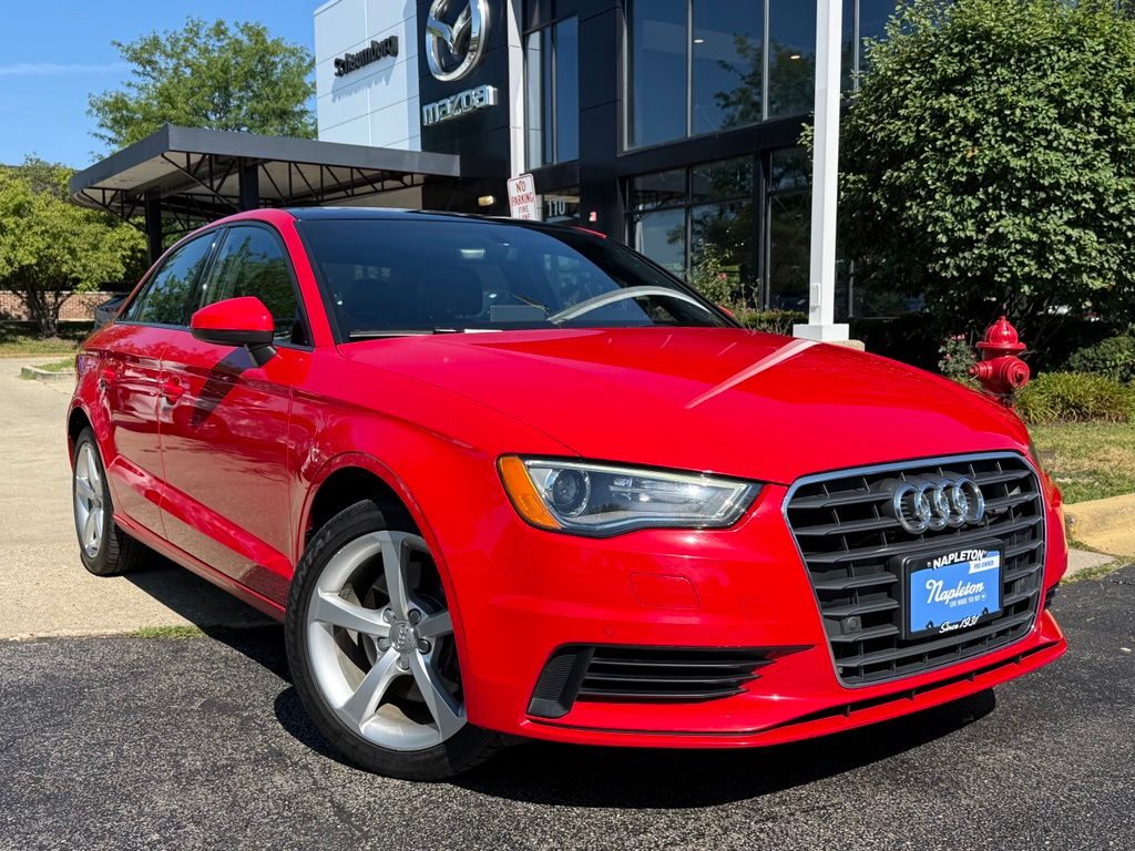 Brilliant Red 2016 Audi A3 Sedan Front-Wheel Drive 6-Speed Automatic