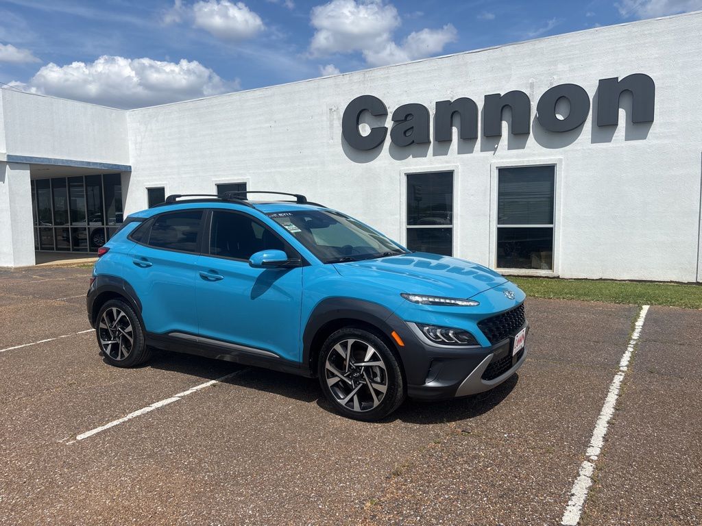 Teal Isle 2022 Hyundai Kona Limited FWD SUV / Crossover Front-Wheel Drive 7-Speed Automatic