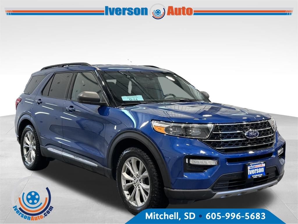 Blue 2020 Ford Explorer XLT AWD SUV / Crossover All-Wheel Drive Automatic