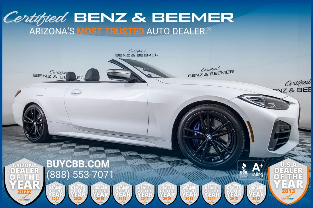 Mineral White Metallic 2023 BMW 4 Series M440i Convertible RWD Convertible Rear-Wheel Drive 8-Speed Automatic