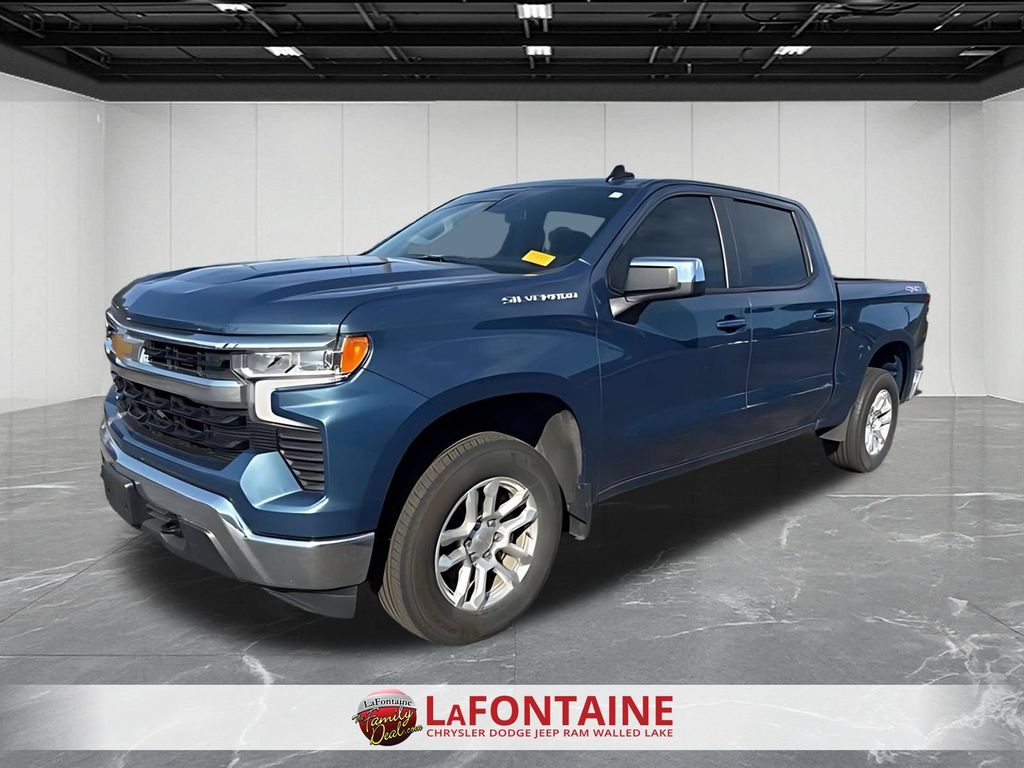 Lakeshore Blue 2024 Chevrolet Silverado 1500 Pickup Truck Four-Wheel Drive 8-Speed Automatic