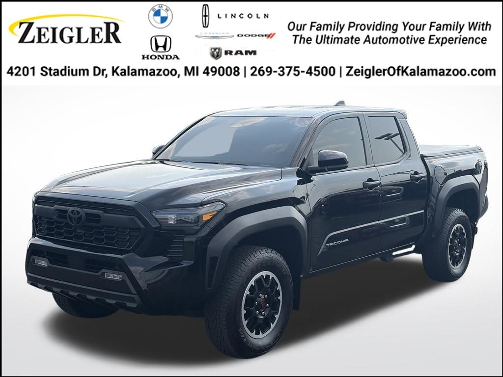Black 2024 Toyota Tacoma Pickup Truck Four-Wheel Drive 8-Speed Automatic
