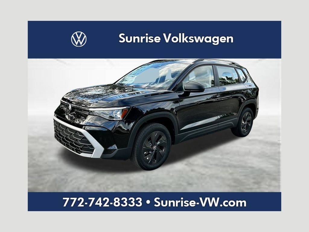 Black 2026 Volkswagen Taos SUV / Crossover Front-Wheel Drive 8-Speed Automatic