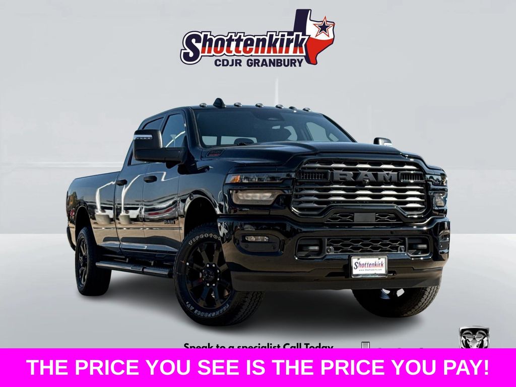 Diamond Black Crystal Pearlcoat 2026 RAM 3500 Pickup Truck Four-Wheel Drive 8-Speed Automatic