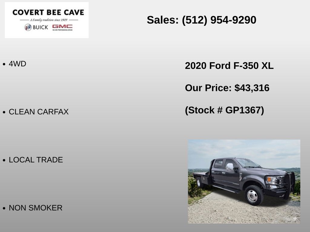 Used Car 2020 Ford F-350sd  Xl For Sale Under $50,000 In Austin, Texas