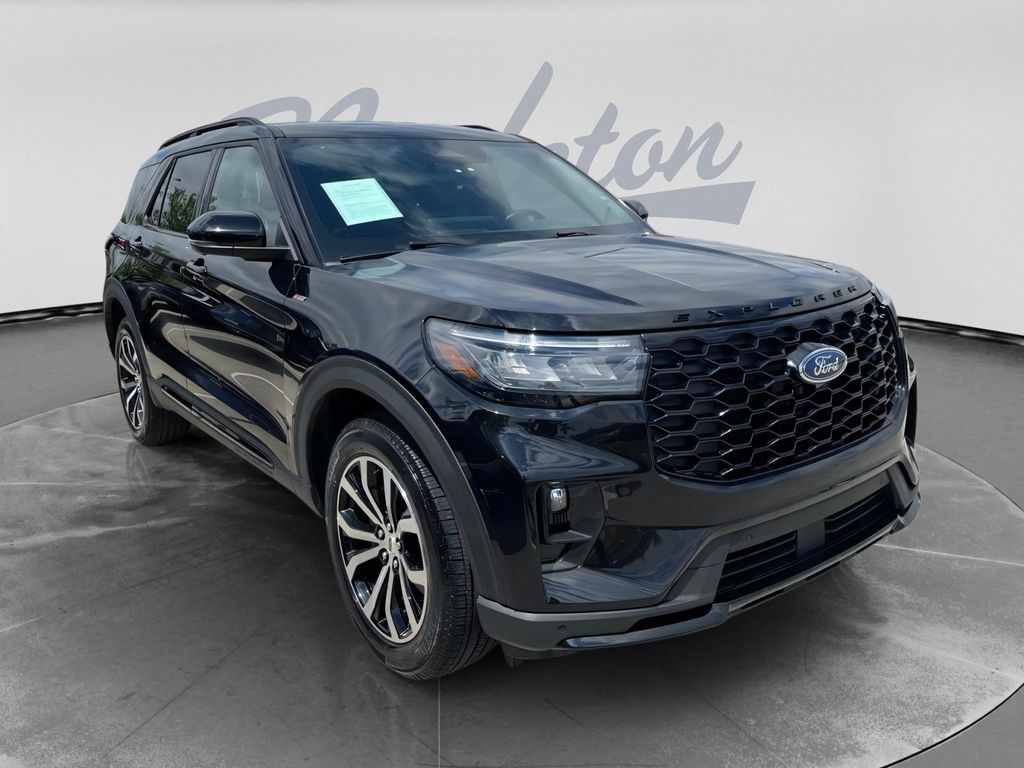 Agate Black Metallic 2025 Ford Explorer SUV / Crossover All-Wheel Drive Automatic