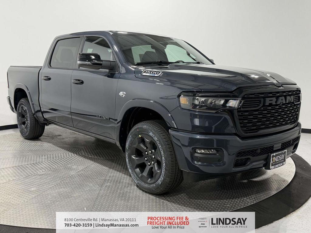 Forged Blue Metallic 2026 RAM 1500 Big Horn Crew Cab 4WD Pickup Truck Four-Wheel Drive 8-Speed Automatic