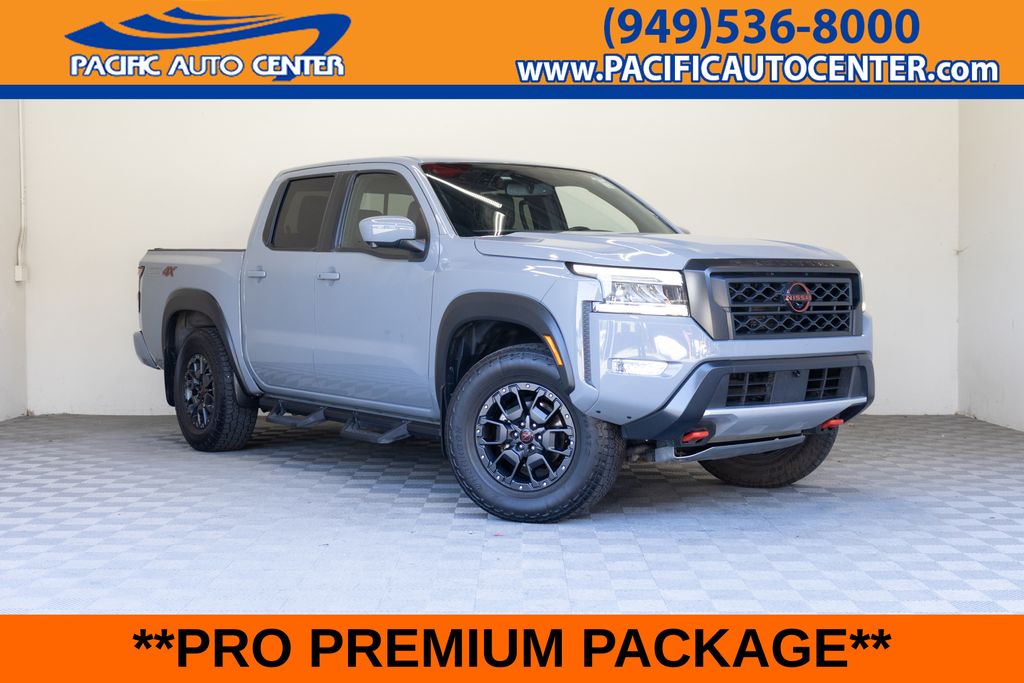 Boulder Gray Pearl 2022 Nissan Frontier Pickup Truck Four-Wheel Drive 9-Speed Automatic