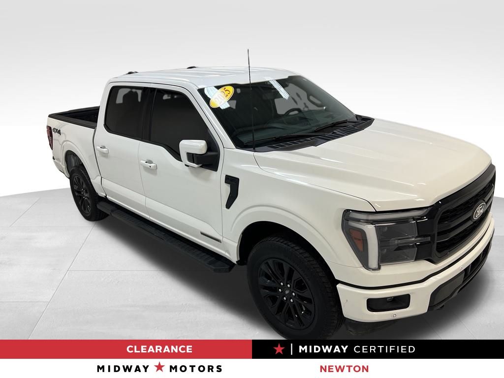 White Metallic 2025 Ford F-150 Pickup Truck Four-Wheel Drive Automatic