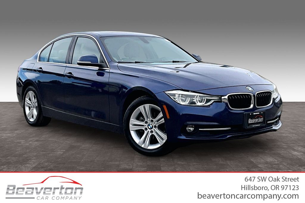 Blue Metallic 2017 BMW 3 Series Sedan All-Wheel Drive 8-Speed Automatic