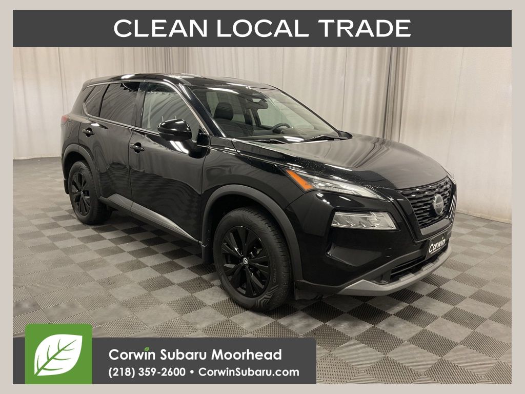 Super Black 2021 Nissan Rogue SUV / Crossover All-Wheel Drive Continuously Variable Transmission