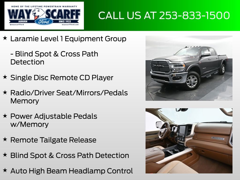 2019 Ram 2500 Laramie Crew Cab 4x4 6'4" Box