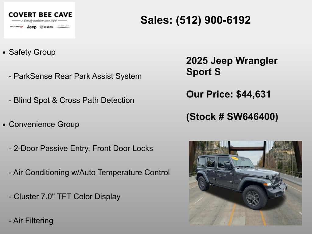 New Car 2025 Jeep Wrangler  For Sale Under $50,000 In Austin, Texas