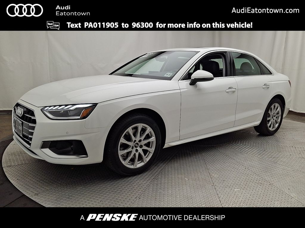Ibis White 2023 Audi A4 Sedan All-Wheel Drive 7-Speed Automatic