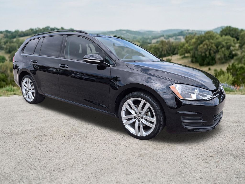 Black 2016 Volkswagen Golf SportWagen S Wagon Front-Wheel Drive 6-Speed Automatic