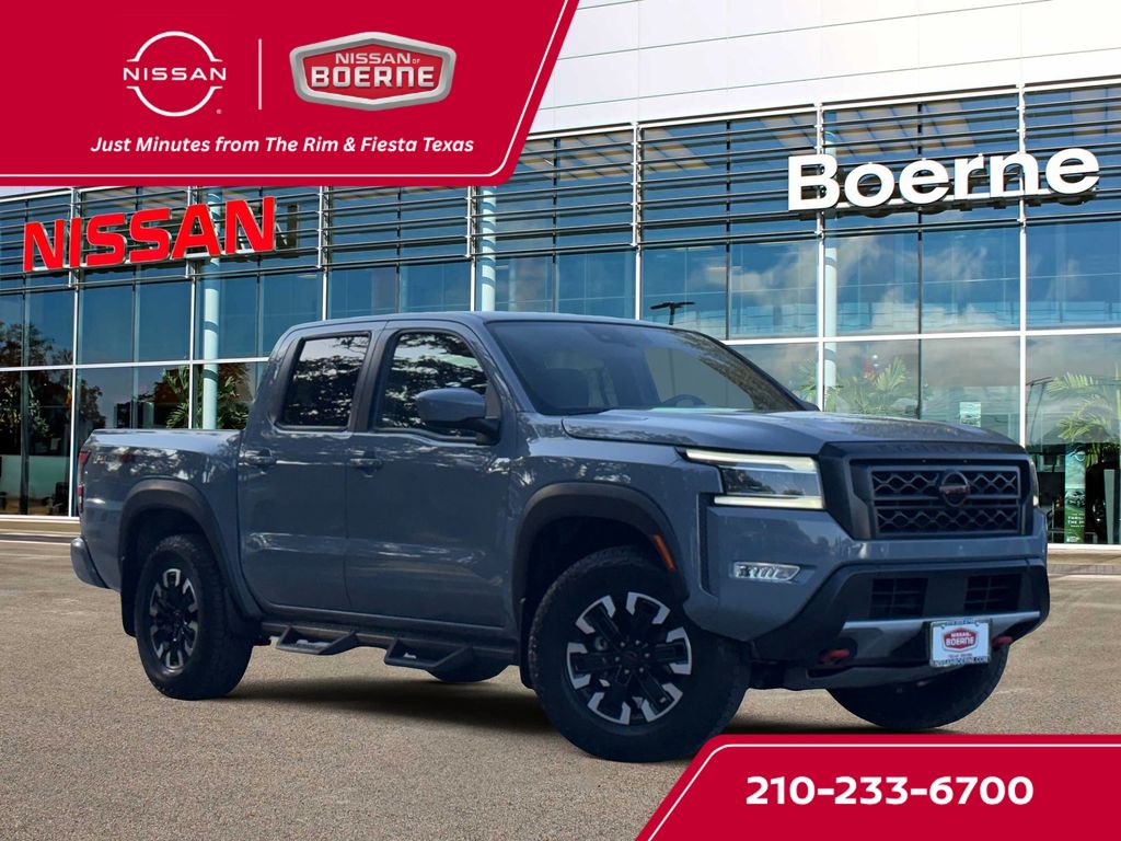 Boulder Gray Pearl 2023 Nissan Frontier Pickup Truck Four-Wheel Drive 9-Speed Automatic