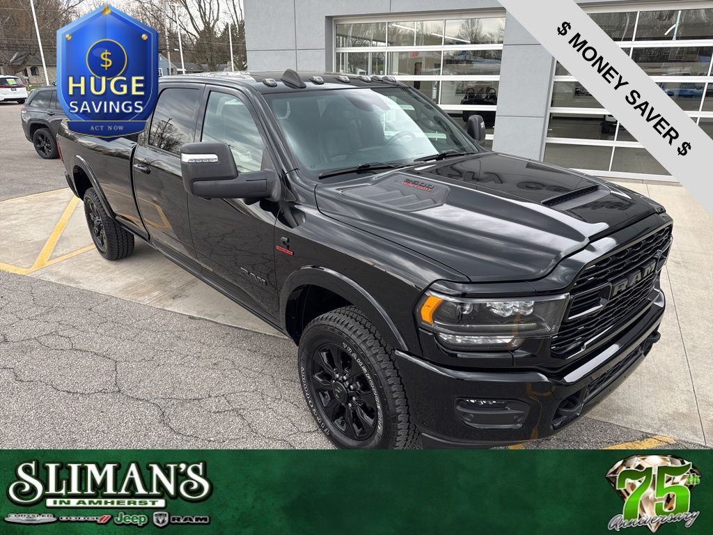 Diamond Black Crystal Pearlcoat 2023 RAM 2500 Pickup Truck Four-Wheel Drive 6-Speed Automatic