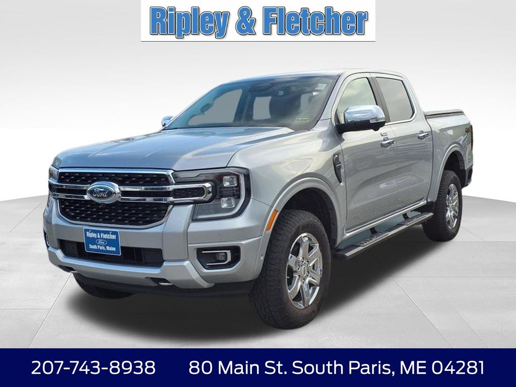 Silver Metallic 2024 Ford Ranger Pickup Truck Four-Wheel Drive Automatic