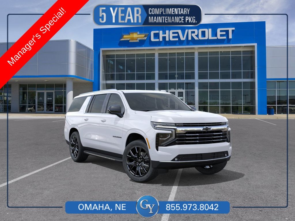 Summit White 2026 Chevrolet Suburban SUV / Crossover Four-Wheel Drive Automatic