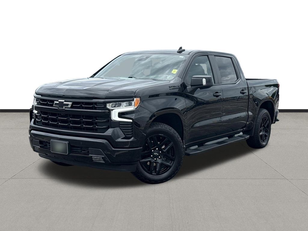 Black 2024 Chevrolet Silverado 1500 RST Crew Cab 4WD Pickup Truck Four-Wheel Drive Automatic