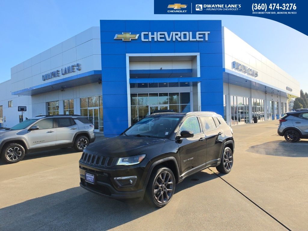 Diamond Black Crystal Pearlcoat 2020 Jeep Compass High Altitude 4WD SUV / Crossover Four-Wheel Drive 9-Speed Automatic