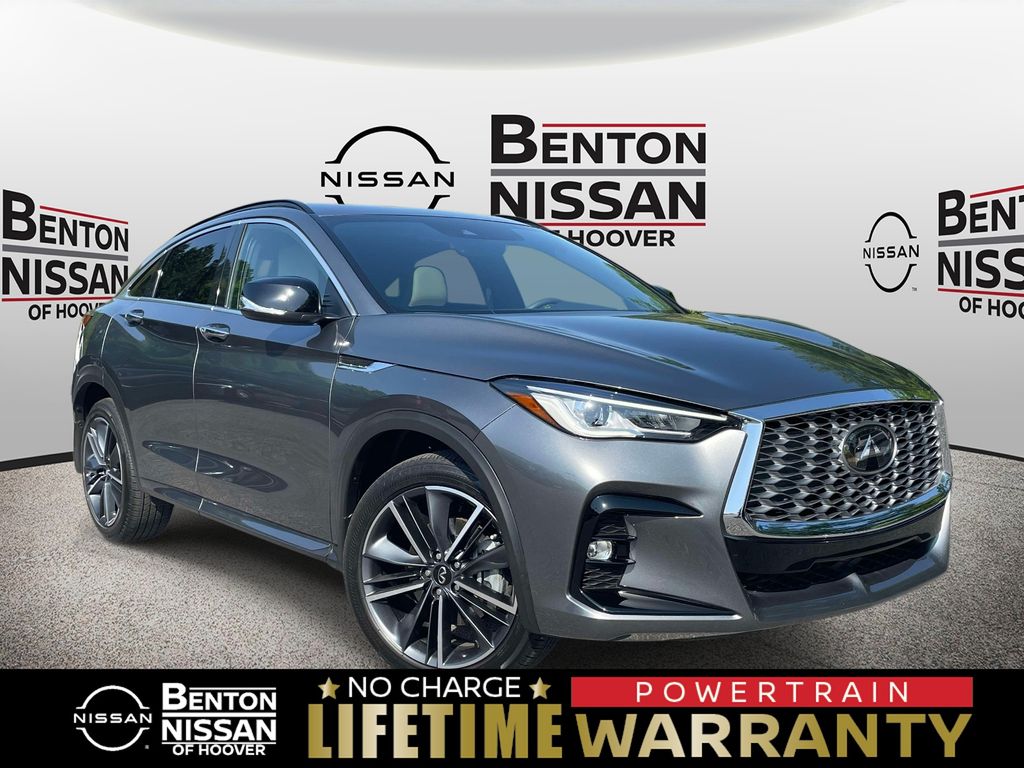 Gray (Graphite Shadow) 2025 INFINITI QX55 Luxe AWD SUV / Crossover All-Wheel Drive Continuously Variable Transmission