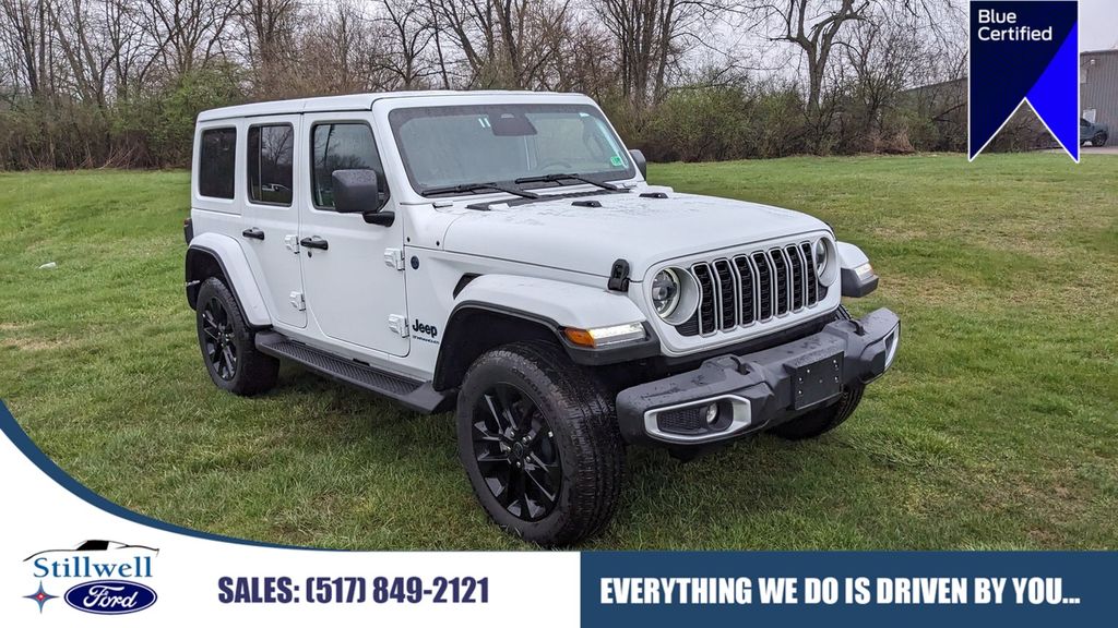 Bright White Clearcoat 2025 Jeep Wrangler 4xe Sahara 4WD SUV / Crossover Four-Wheel Drive 8-Speed Automatic