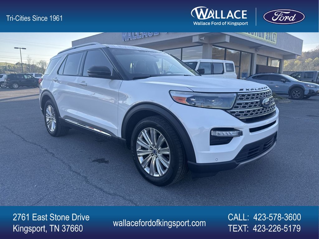 Star White Metallic Tri-Coat 2022 Ford Explorer Limited RWD SUV / Crossover Rear-Wheel Drive Automatic
