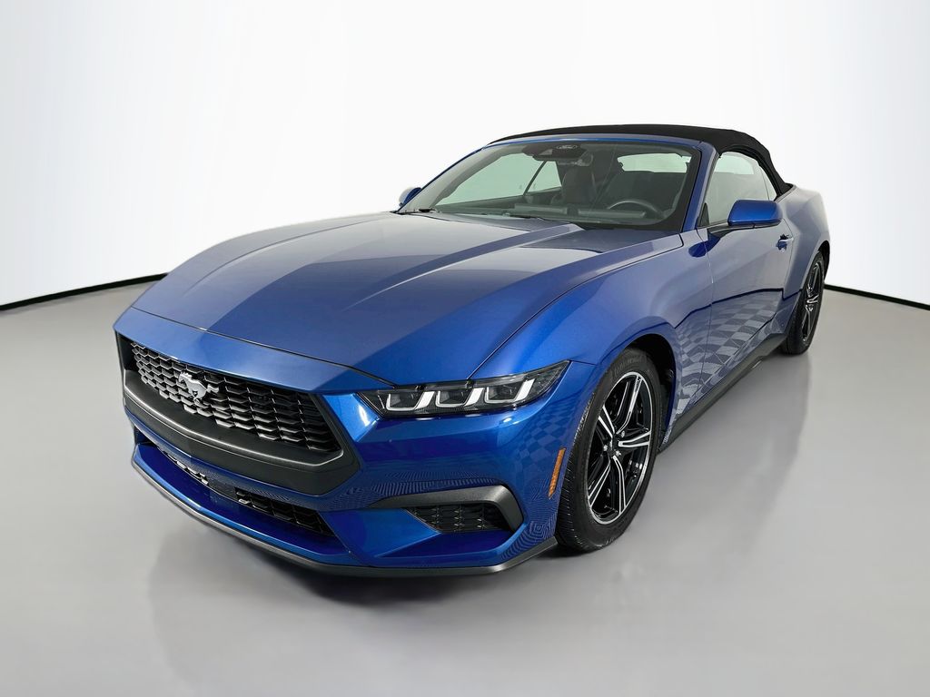 Blue Metallic 2024 Ford Mustang Convertible Rear-Wheel Drive Automatic