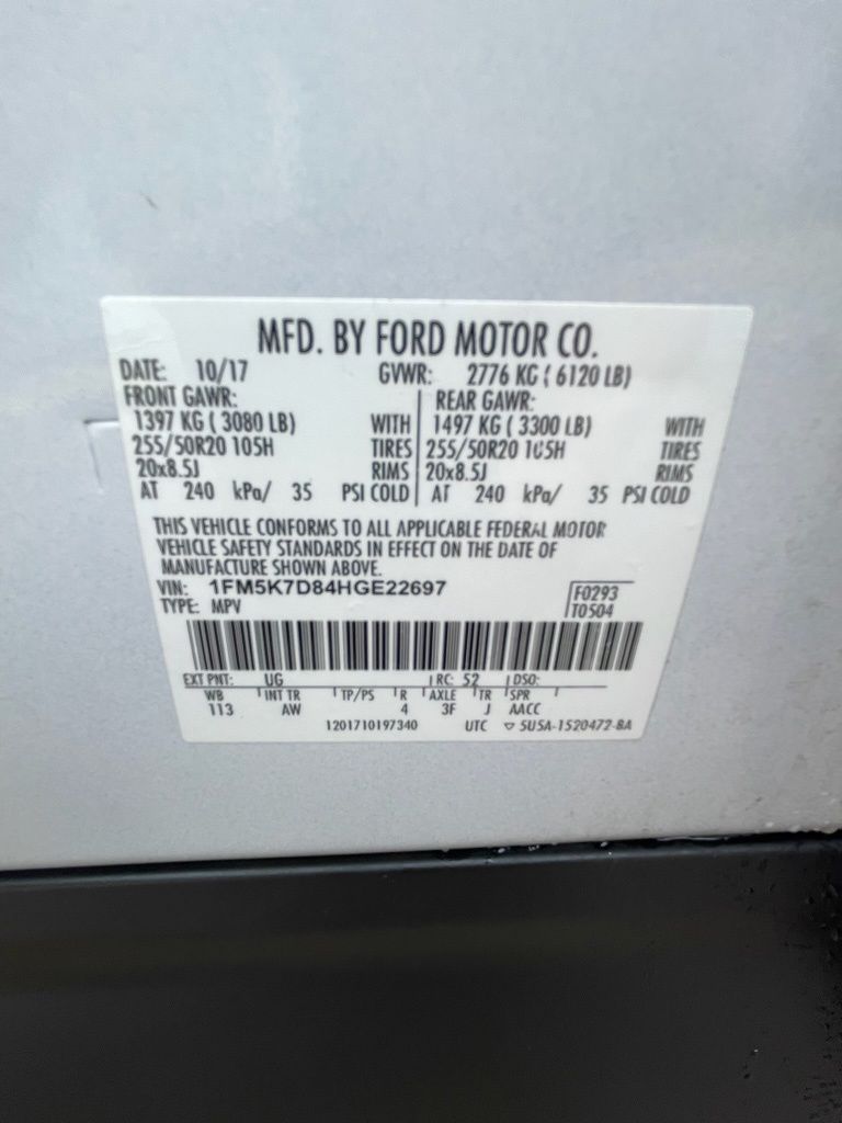 2017 Ford Explorer XLT White at Cook Ford