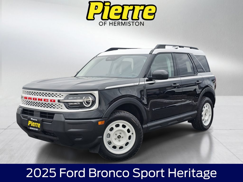 Shadow Black 2025 Ford Bronco Sport SUV / Crossover All-Wheel Drive 8-Speed Automatic