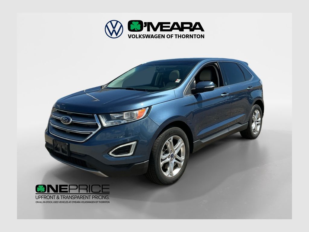 Lightning Blue Metallic 2018 Ford Edge SUV / Crossover All-Wheel Drive 6-Speed Automatic