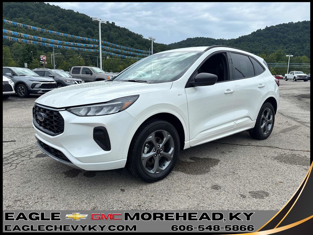 White Metallic 2024 Ford Escape SUV / Crossover All-Wheel Drive 8-Speed Automatic