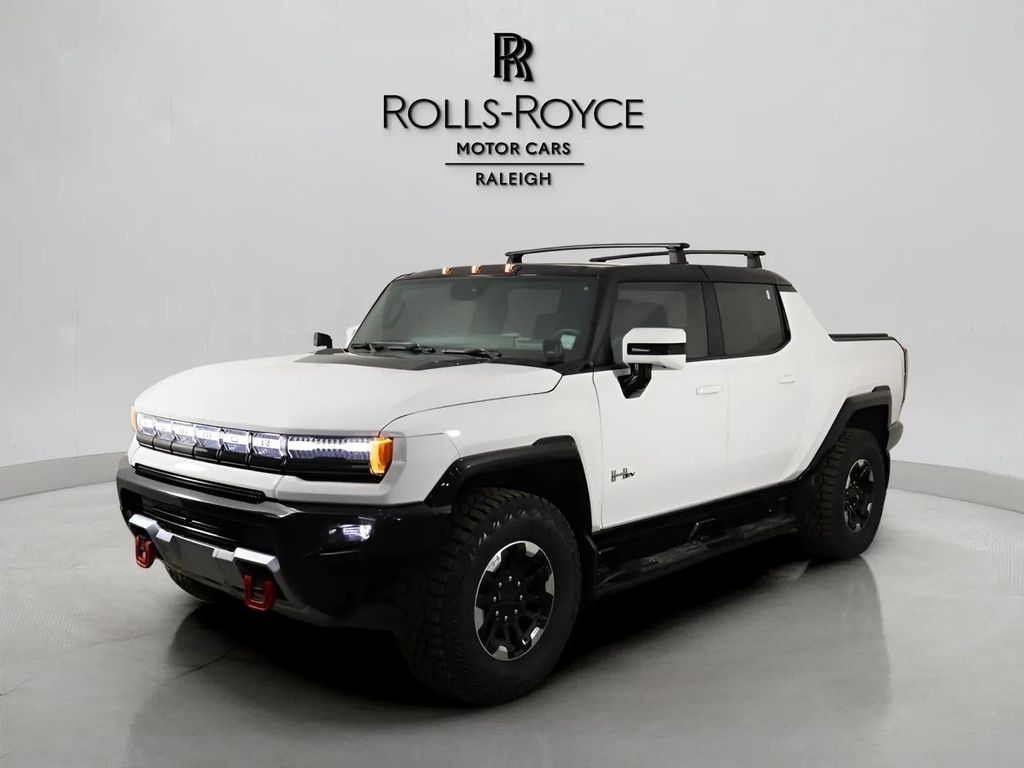 Interstellar White 2022 GMC Hummer EV Pickup Edition 1 Crew Cab AWD Pickup Truck All-Wheel Drive 1-Speed Automatic
