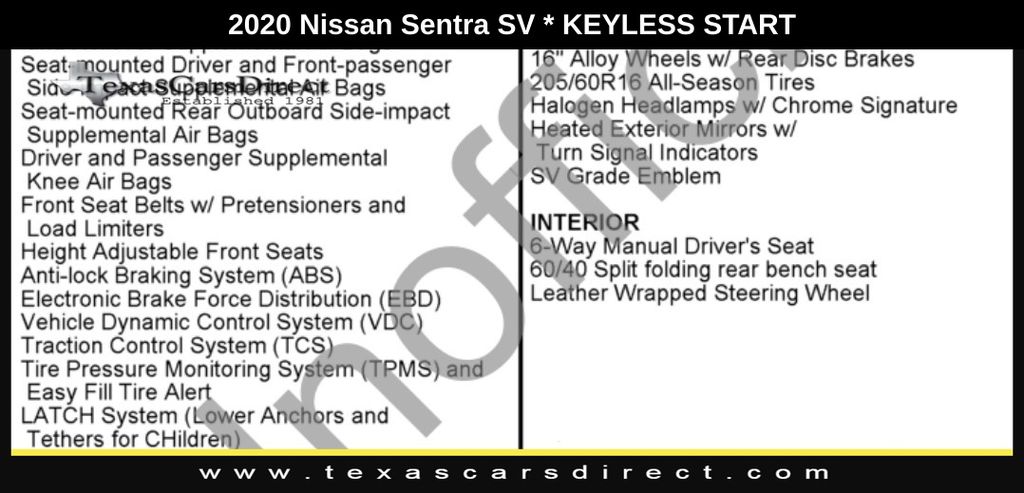 2020 Nissan Sentra SV 9