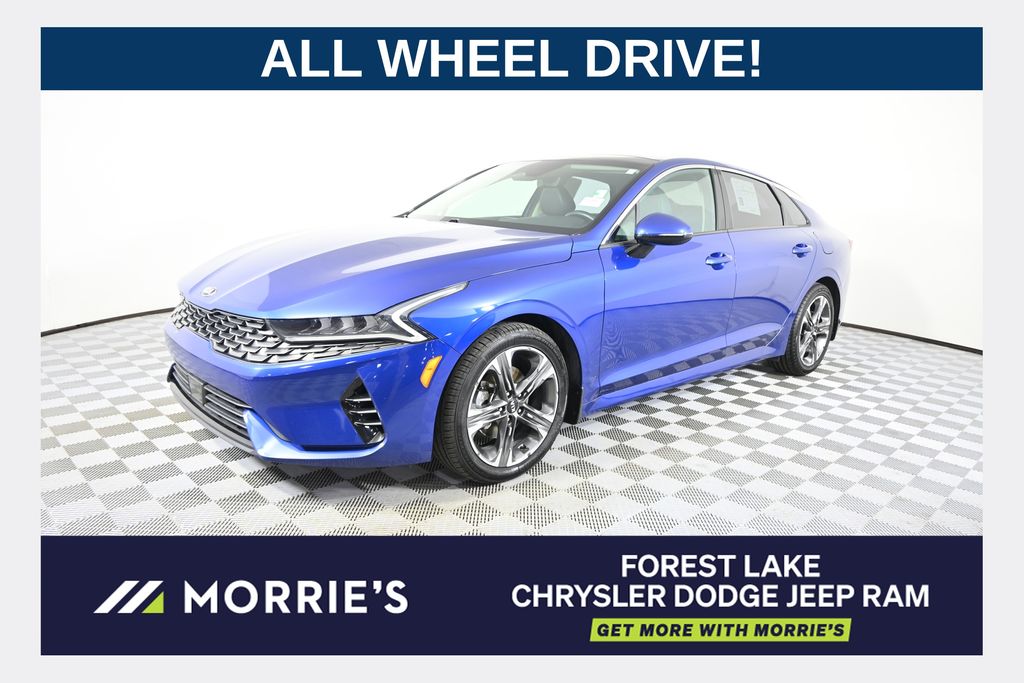 Sapphire Blue 2021 Kia K5 EX FWD Sedan Front-Wheel Drive 8-Speed Automatic