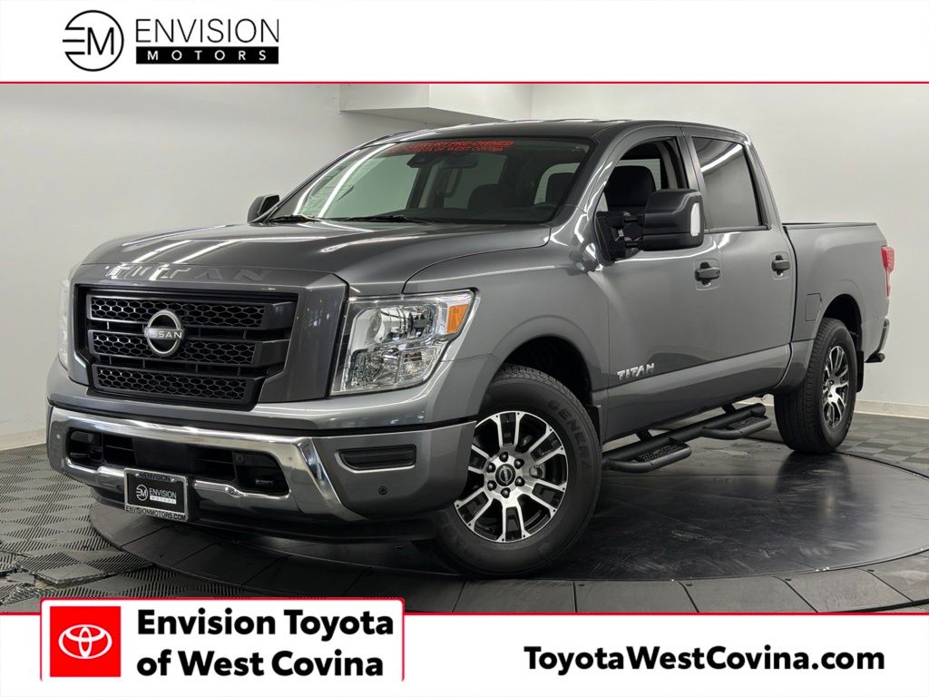 Gray (Gun Metallic) 2024 Nissan Titan Pickup Truck 4X2 9-Speed Automatic